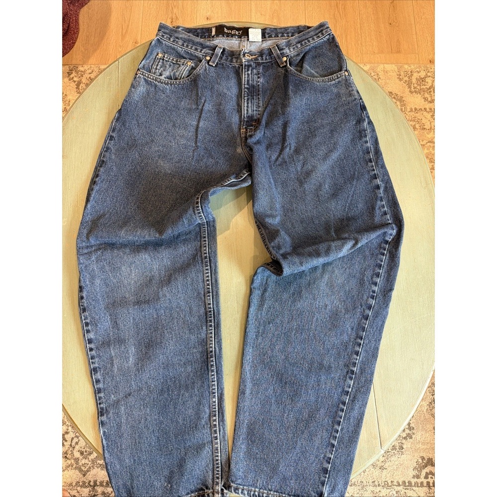 1998 Vintage Levis SilverTab Baggy Jeans 34x32 Blue Denim Made in USA Y2K Skate